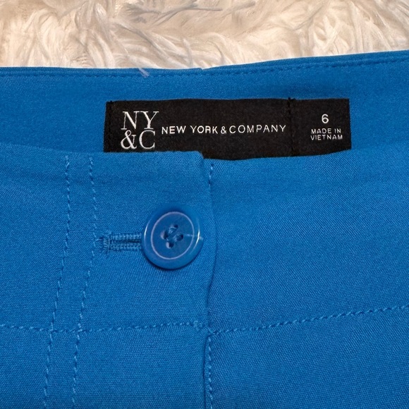 New York and Company Blue Three-Piece Blazer, Pant, and Vest Set - Picture 14 of 17